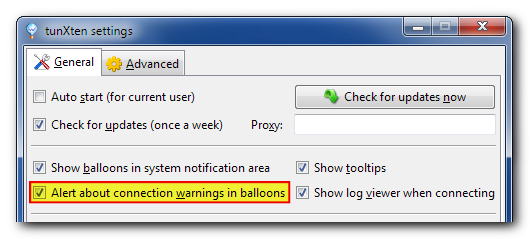 The option to disable warnings